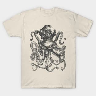 Diving Octopus Dark T-Shirt